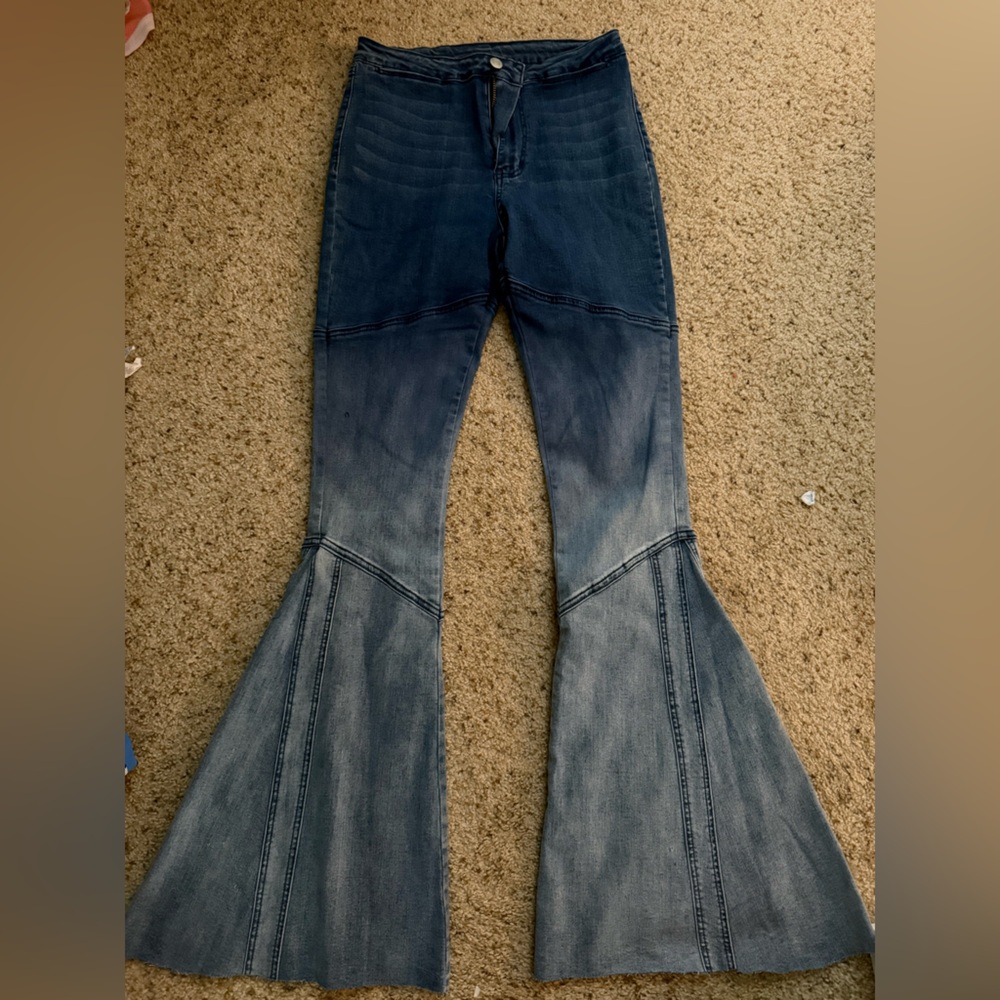 High Rise Flared Denim Jeans